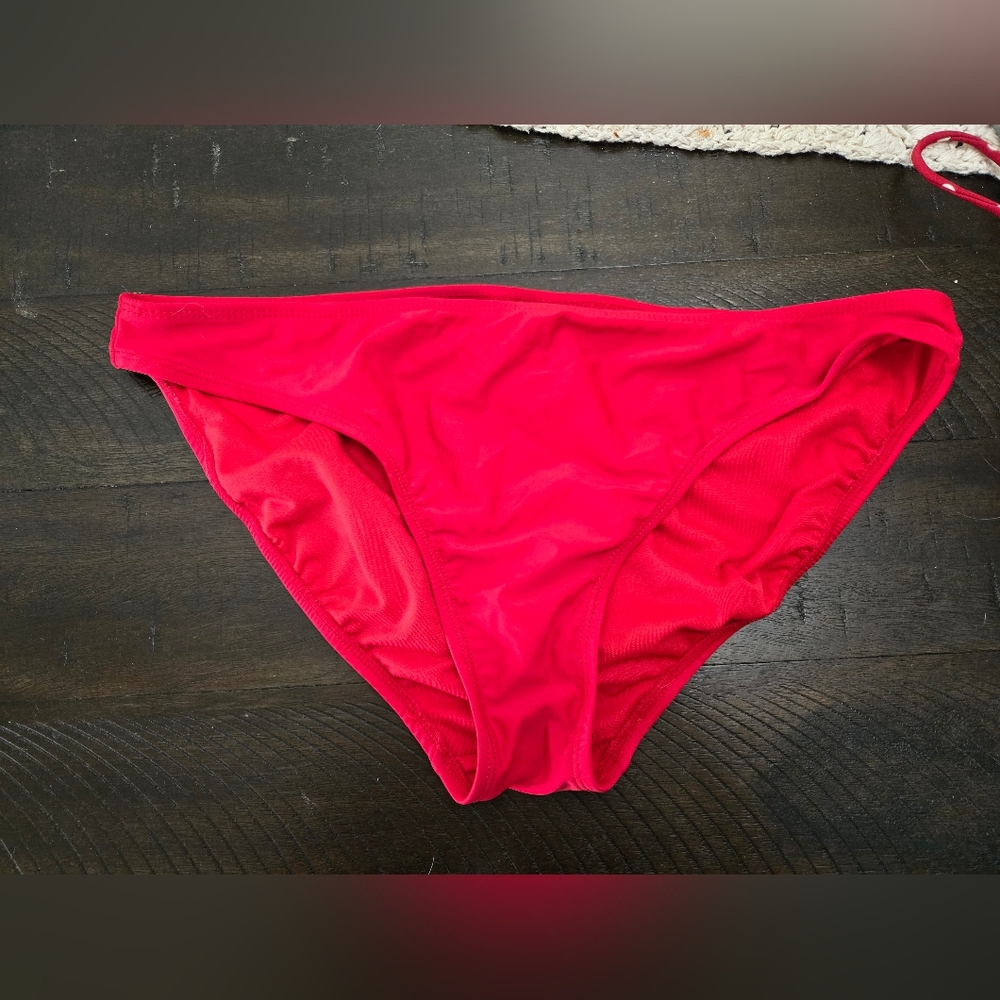 Catalina Bold Red Bikini Bottom Sz Large 12-14